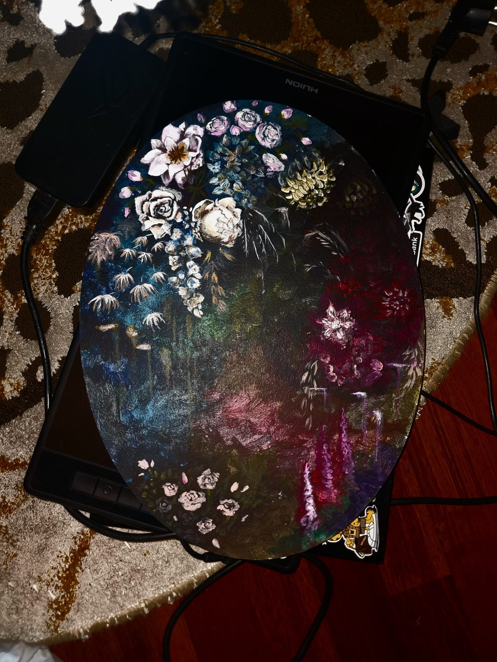 Flowers in dark
